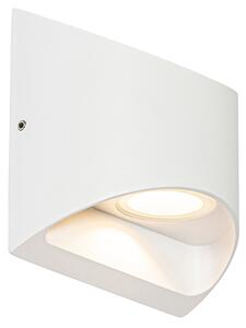 Moderna vanjska zidna svjetiljka bijela s LED 2 svjetla IP54 - Mal