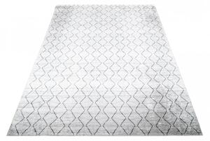 Svijetlo sivi moderni tepih s jednostavnim uzorkom Širina: 120 cm | Duljina: 170 cm