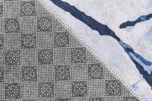 Jednostavan bijelo-plavi tepih s apstraktnim uzorkom Širina: 160 cm | Duljina: 230 cm