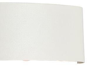 Vanjska zidna svjetiljka bijela sa 6 LED svjetiljki IP54 - Silly