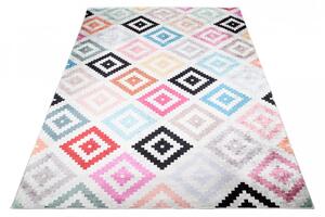Trendi tepih sa šarenim geometrijskim uzorkom Širina: 140 cm | Duljina: 200 cm