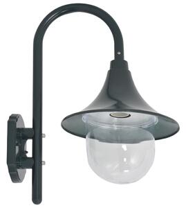 VidaXL Vrtna zidna svjetiljka E27 42 cm aluminijska tamnozelena