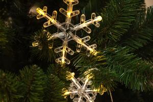 Svjetla na baterije 156LED 5m toplo bijela Snowflakes