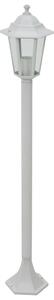 VidaXL Vrtna stupna svjetiljka od aluminija 6 kom E27 110 cm bijela
