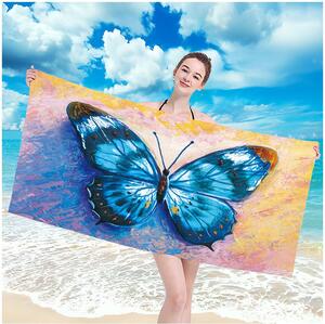 Ručnik za plažu s prekrasnim motivom leptira 100 x 180 cm