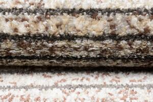Moderan tepih u smeđim nijansama s tankim prugama Širina: 120 cm | Duljina: 170 cm