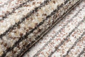 Moderan tepih u smeđim nijansama s tankim prugama Širina: 80 cm | Duljina: 150 cm