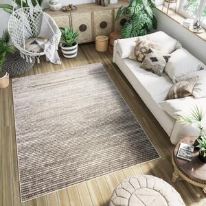 Moderan tepih u smeđim nijansama s tankim prugama Širina: 200 cm | Duljina: 300 cm