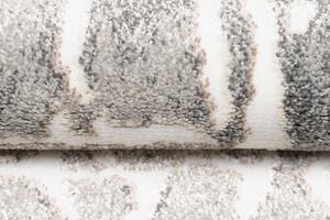 Sivi dizajnerski tepih sa svijetlim apstraktnim uzorkom Širina: 80 cm | Duljina: 150 cm