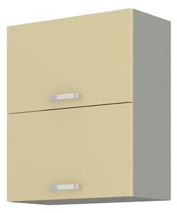 Zondo.hr Gornji kuhinjski ormarić Kelyn 60 GU 72 2F (krem sjajna + siva). 1032751