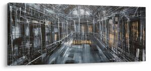 Slika interijera stare zgrade (120x50 cm)