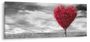 Slika - Krošnja stabla u obliku srca (120x50 cm)