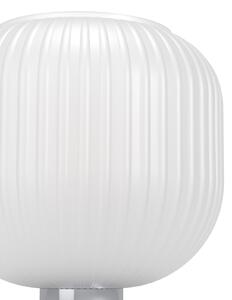 EGLO Dasmina stolna lampa, bijela/krom, staklo, čelik, E27, Bijela, Dnevni boravak/blagovaonica, Staklo