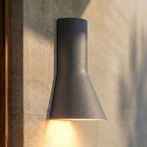 Lucande Zephy vanjska LED zidna svjetiljka, crna, IP54, CCT, Crno, Aluminij