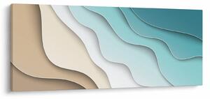 Apstraktna slika morske obale (120x50 cm)