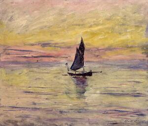 Reprodukcija The Sailing Boat, Evening Effect, 1885, Monet, Claude