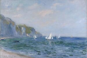 Monet, Claude - Reprodukcija umjetnosti Cliffs and Sailboats at Pourville, (40 x 26.7 cm)