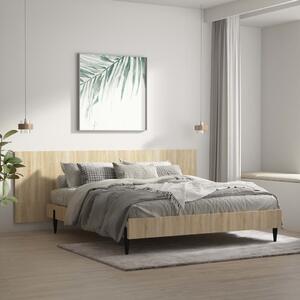 VidaXL Uzglavlje za krevet boja hrasta sonome 240 x 1,5 x 80 cm drveno