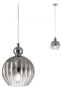 Redo 01-2063 - Luster na sajli PLUMEN 1x/E14/40W/230V pr. 15 cm siva