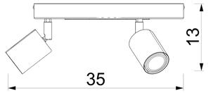 Dječja reflektorska svjetiljka FUN 3xGU10/8W/230V bijela/psić