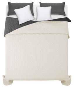 Kvalitetni tamno sivi prekrivači za bračni krevet s dijamantnim uzorkom 200 x 220 cm