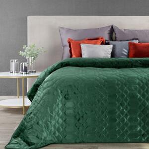 Zeleni prošiveni baršunasti prekrivač Širina: 220 cm Duljina: 240cm
