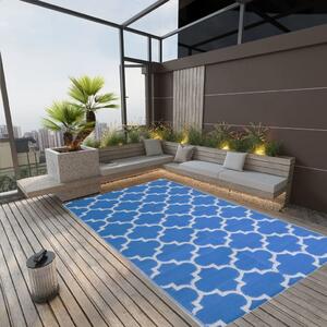 VidaXL Vanjski tepih plavi 190 x 290 cm PP