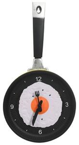 VidaXL 325164 Wall Clock with Fried Egg Pan Design 18,8 cm
