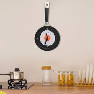 VidaXL 325164 Wall Clock with Fried Egg Pan Design 18,8 cm