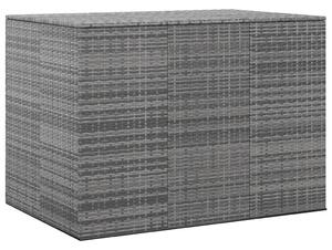 VidaXL Kutija za vrtne jastuke od PE ratana 145 x 100 x 103 cm siva