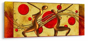 Apstraktna slika s dvije žene (120x50 cm)