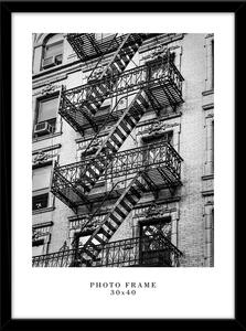 Crni zidni okvir Styler Florida, 33 x 43 cm