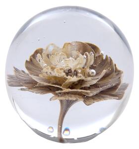 Stakleni uteg za papir (visina 8 cm) Flower – Light & Living