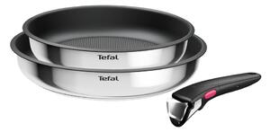 Tave u setu 2 kom s neprijanjajućom površinom/s uklonjivom ručkom od nehrđajućeg čelika ø 26 cm INGENIO Cook Eat L8813S75 – Tefal