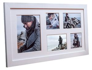 Bijeli okvir za 5 fotografija Styler Narvik, 51 x 27 cm
