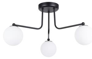 Crno-bijela stropna svjetiljka Beam – Nice Lamps