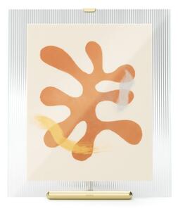 Stakleni stojeći okvir u zlatnoj boji 26x30,5 cm Flute – Umbra