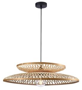 Luster na sajli BALI 1xE27/20W/230V pr. 60 cm bambus