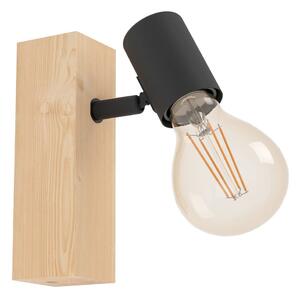 Crna/u prirodnoj boji zidna lampa TOWNSHEND 3 – EGLO