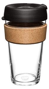 Crna/smeđa putna šalica 454 ml Brew Cork Black L – KeepCup