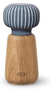Mlin za začine od drveta hrasta s antracit porculanskim detaljima Kähler Design Hammershoi, visina 13 cm