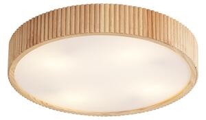 Japandi stropna svjetiljka drvo 50 cm 4-svjetla - Lyra