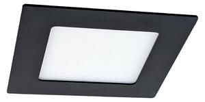 LED Ugradbena svjetiljka VEGA LED/6W/230V 2900/3900/5800K 12,5x12,5 cm crna