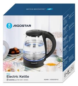 Aigostar - Kuhalo za vodu 1,7l 2200W/230V crna