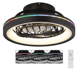 Globo 03665 - LED RGB Prigušivi stropni ventilator DEANNE LED/40W/230V + DU