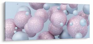 Apstraktna slika - Pastelne kugle (120x50 cm)