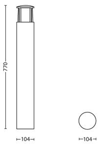 Philips 16467/93/16 - LED Vanjska lampa MYGARDEN STOCK 1xLED/6W/230V IP44