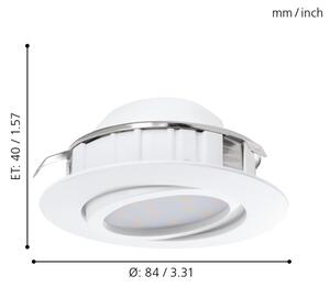 Eglo 95851 - SET 3x LED ugradbena svjetiljka PINEDA 1xLED/4,9W/230V