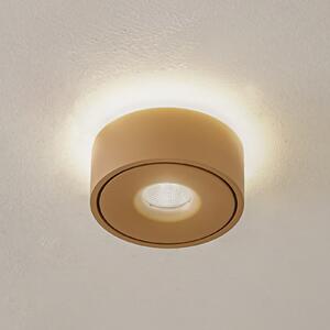 Arcchio LED stropna svjetiljka Rotari, smeđa, gore i dolje, prigušiva, Smeđa / hrđa, Područje hodnika, Aluminij