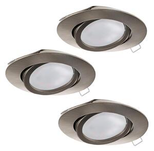 Eglo 31689 - SET 3x LED Ugradbena svjetiljka TEDO 3xGU10-LED/5W/230V